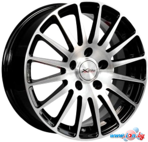 Литые диски Xtrike X-128 16x6.5 5x112мм DIA 66.6мм ET 38мм BK/FP в Могилёве