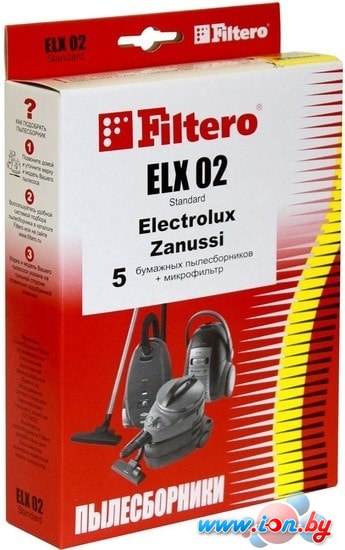 Комплект одноразовых мешков Filtero ELX 02 Standard (5 шт) в Бресте