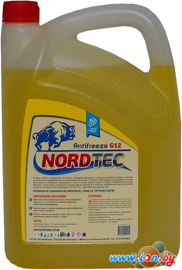 Антифриз NordTec Antifreeze-40 G12 желтый 10кг в Бресте