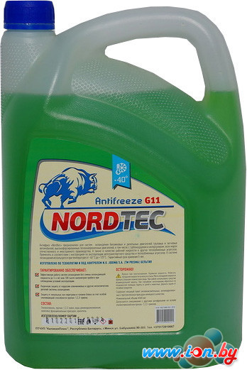 Антифриз NordTec Antifreeze-40 G11 зеленый 10кг в Гомеле