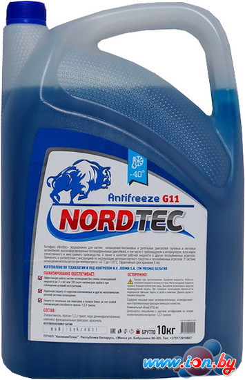 Антифриз NordTec Antifreeze-40 G11 синий 10кг в Гомеле