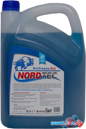 Антифриз NordTec Antifreeze-40 G11 синий 5кг в Бресте