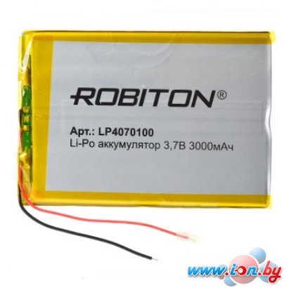 Аккумуляторы Robiton LP4070100 3000mAh 1 шт в Могилёве