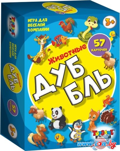 Настольная игра Topgame ДуББль Животные 01516 в Могилёве