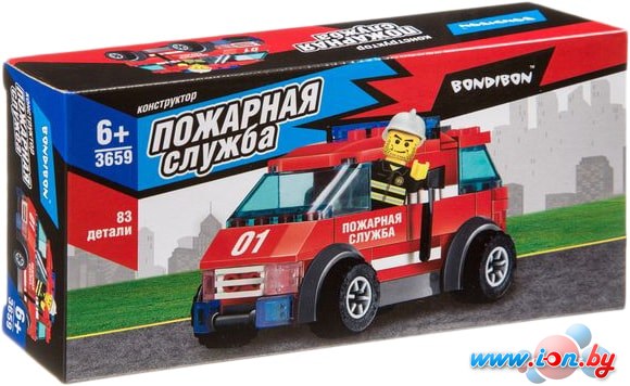 Конструктор Bondibon Пожарная Служба. Машина ВВ3659 в Могилёве