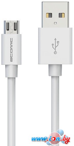 Кабель Atomic HQ-base microUSB (белый) в Могилёве