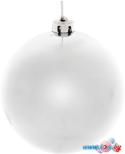Елочная игрушка Серпантин Глянец шар 15 см (серебристый) 201-0683 в Бресте