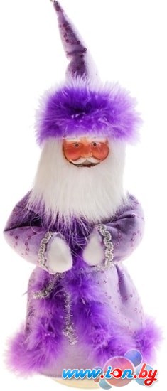 Мягкая игрушка Зимнее волшебство Мороз в фиолетовой шубе с пухом 35 см (фиолетовый) в Витебске