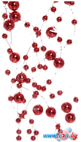Бусы Серпантин на ёлку роса 2 м  (красный) 201-0449 в Гомеле