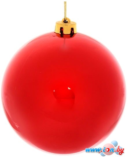 Елочная игрушка Серпантин Глянец шар 15 см (красный) 201-0681 в Бресте