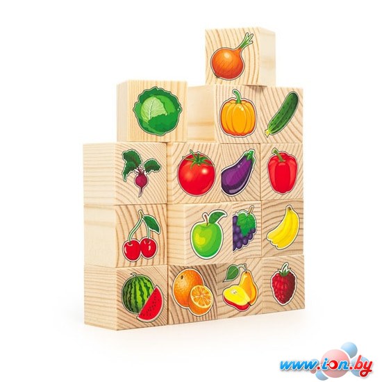 Кубики Анданте Овощи и фрукты RDI-D067а в Гомеле