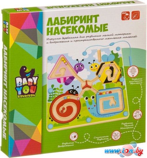 Лабиринт Bondibon Baby You Насекомые ВВ4009 в Витебске