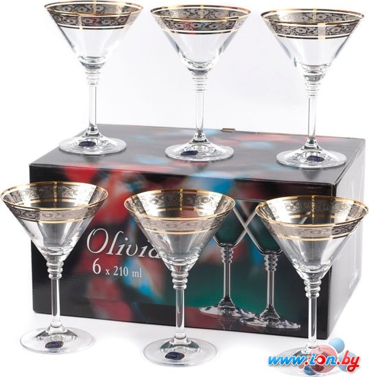 Набор бокалов для мартини Bohemia Crystal Olivia 40346/43249/210 в Витебске
