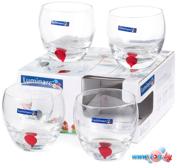 Набор бокалов для вина Luminarc Drip red E5171 в Могилёве
