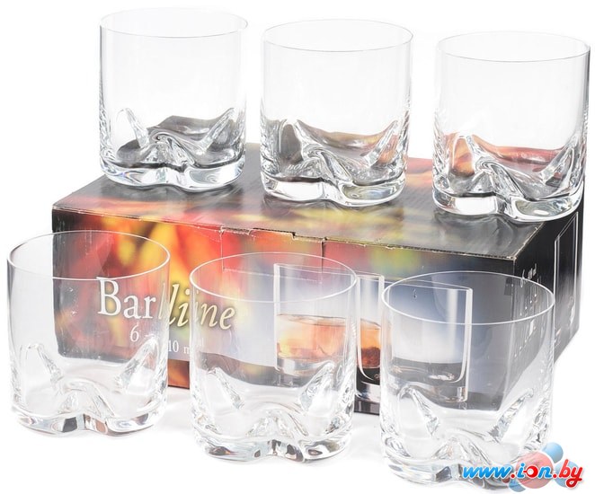 Набор стаканов для виски Bohemia Crystal Barline 25089/133/410 в Бресте