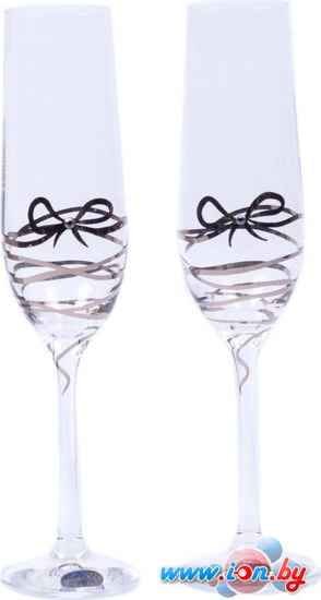 Набор бокалов для шампанского Bohemia Crystal Viola 40729/M8579/190-2 в Бресте