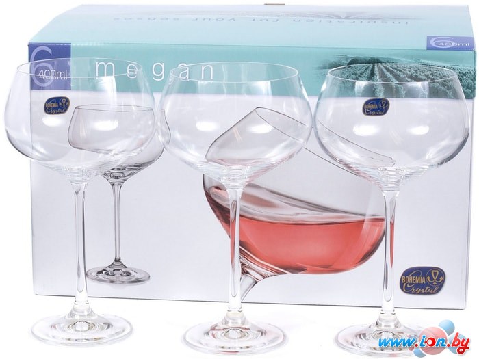 Набор бокалов для вина Bohemia Crystal Megan 40856/400 в Гомеле