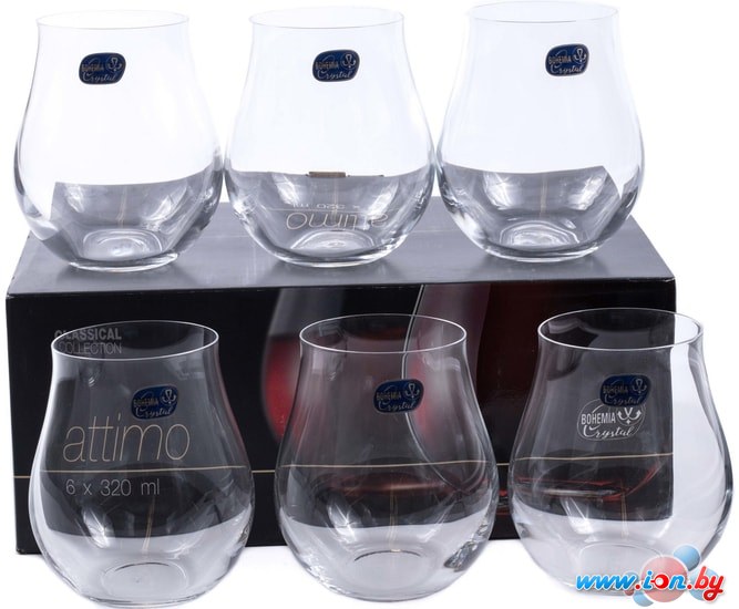 Набор стаканов для воды и напитков Bohemia Crystal Attimo 23016/320 в Гомеле