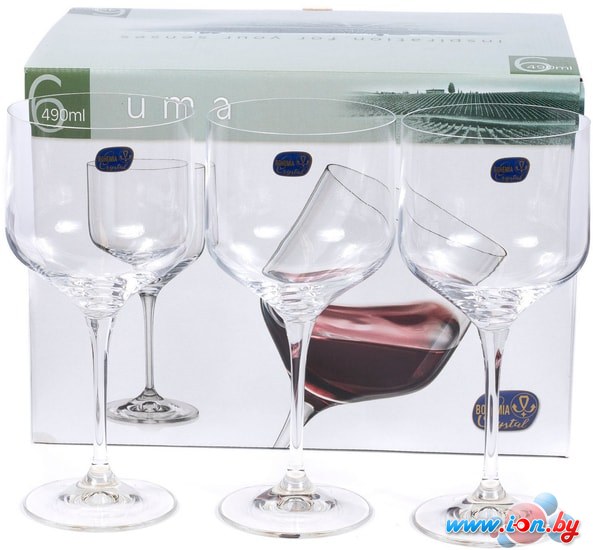 Набор бокалов для вина Bohemia Crystal Uma 40860/490 в Бресте