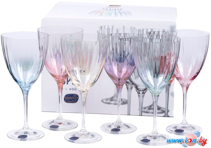 Набор бокалов для вина Bohemia Crystal Kate Optic 40796/D4882/22/400 в Бресте
