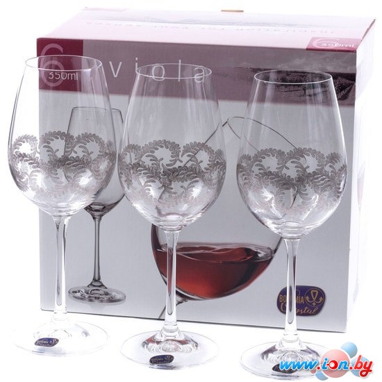 Набор бокалов для вина Bohemia Crystal Viola 40729/Q9044/350 в Бресте