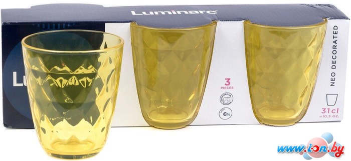 Набор стаканов для воды и напитков Luminarc Neo diamond colorlicious yellow P7127 в Бресте