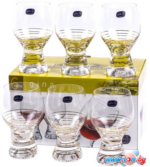 Набор бокалов для вина Bohemia Crystal Gina 40159/M8441/340 в Бресте