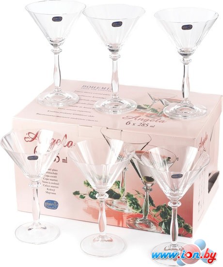 Набор бокалов для мартини Bohemia Crystal Angela 40600/1/285 в Гомеле
