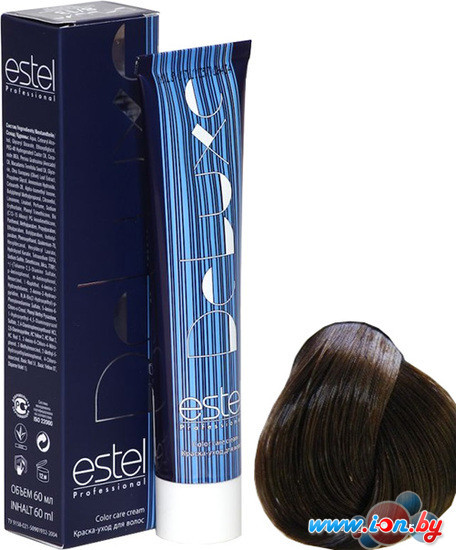 Крем-краска для волос Estel Professional De Luxe 7/77 русый коричневый интенсивный в Бресте