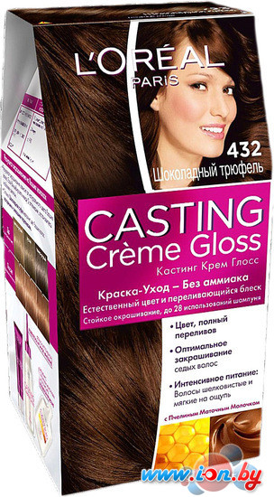 Крем-краска для волос LOreal Casting Creme Gloss 432 Шоколадный трюфель в Гомеле