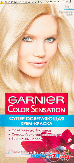 Крем-краска для волос Garnier Color Sensation 101 серебристый блонд в Гомеле
