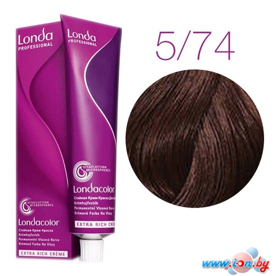 Крем-краска для волос Londa Professional Londacolor Стойкая Permanent 5/74 в Витебске