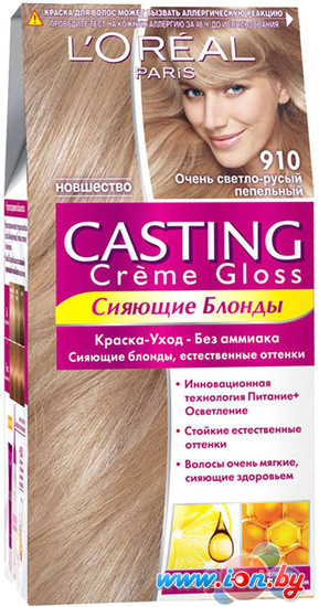 Крем-краска для волос LOreal Casting Creme Gloss 910 Oчень светло-русый пепельный в Могилёве