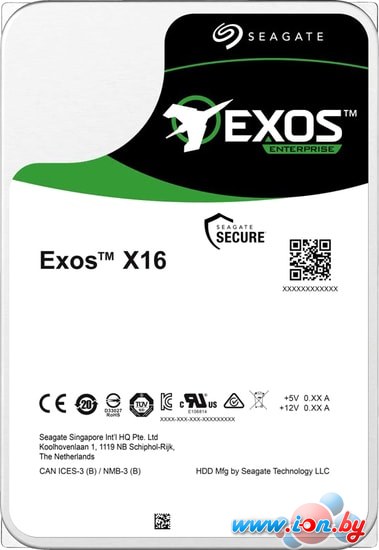 Жесткий диск Seagate Exos X16 12TB ST12000NM002G в Могилёве