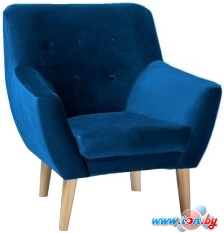 Интерьерное кресло Signal Nordic Velvet 1 (синий) в Бресте