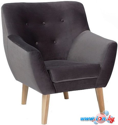Интерьерное кресло Signal Nordic Velvet 1 (серый) в Гомеле