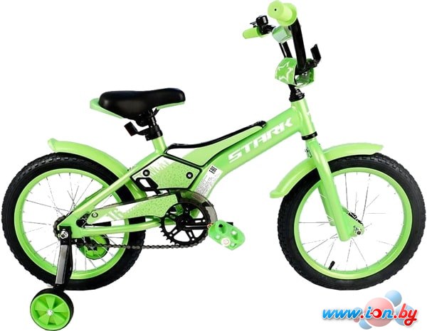 Детский велосипед Stark Tanuki 16 Boy 2020 (зеленый/белый) в Бресте