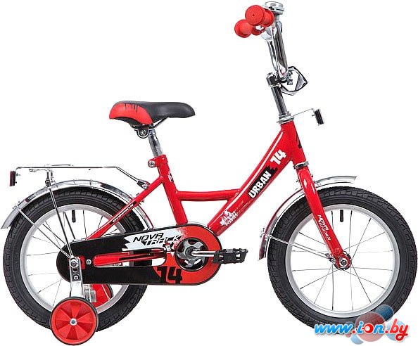 Детский велосипед Novatrack Urban 14 (красный/черный, 2019) в Бресте