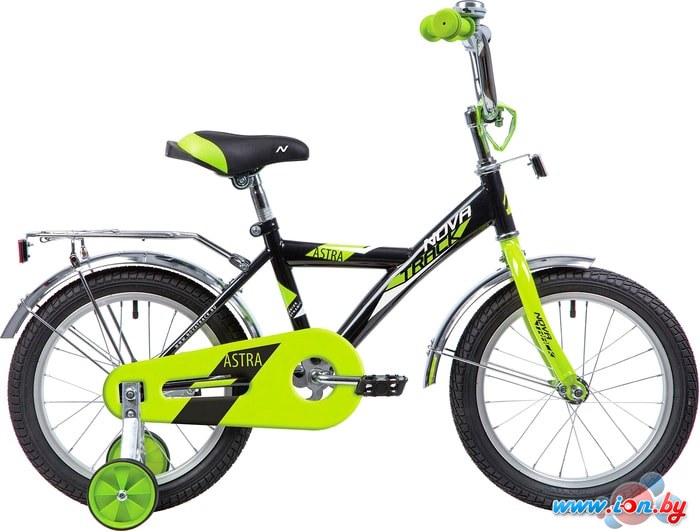 Детский велосипед Novatrack Astra 14 2020 143ASTRA.BK20 (черный/салатовый) в Бресте