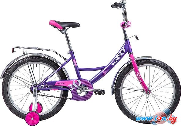 Детский велосипед Novatrack Vector 20 (фиолетовый/розовый, 2019) в Гомеле