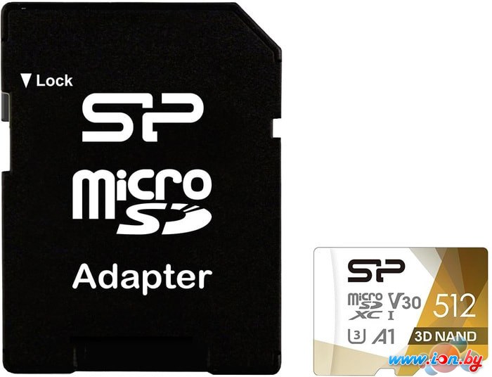 Карта памяти Silicon-Power Superior Pro microSDXC SP512GBSTXDU3V20AB 512GB (с адаптером) в Минске