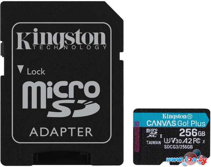 Карта памяти Kingston Canvas Go! Plus microSDXC 256GB (с адаптером) в Гродно