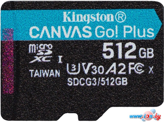 Карта памяти Kingston Canvas Go! Plus microSDXC 512GB в Бресте