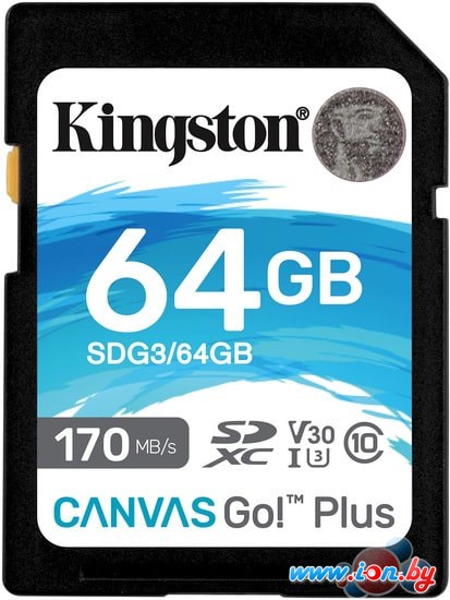 Карта памяти Kingston Canvas Go! Plus SDXC 64GB в Минске