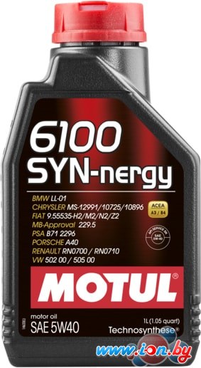 Моторное масло Motul 6100 Syn-nergy 5W-40 1л в Могилёве