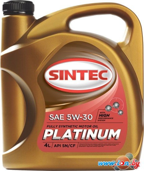 Моторное масло Sintec Platinum 5W-30 API SN/CF 4л в Могилёве