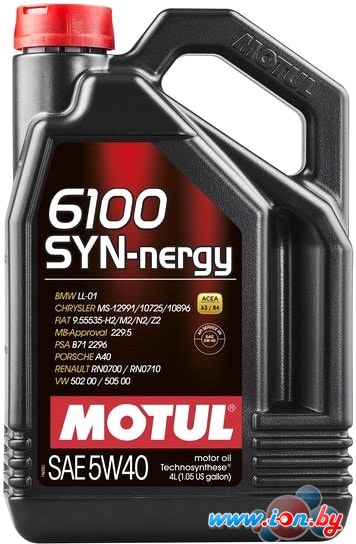 Моторное масло Motul 6100 Syn-nergy 5W-40 4л в Могилёве