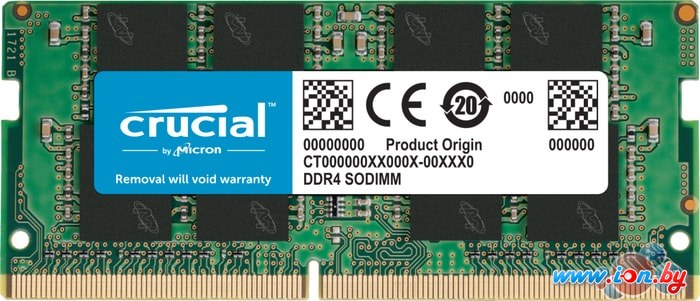 Оперативная память Crucial 8GB DDR4 SODIMM PC4-25600 CT8G4SFRA32A в Гомеле