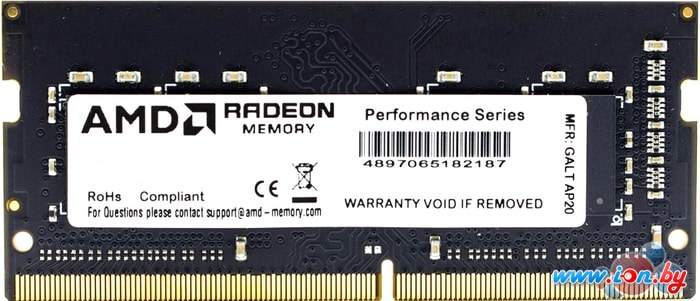 Оперативная память AMD Radeon 16GB DDR4 SODIMM PC4-25600 R9416G3206S2S-U в Минске