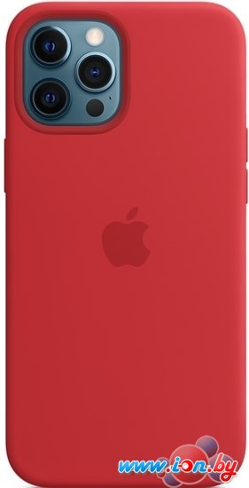 Чехол Apple MagSafe Silicone Case для iPhone 12 Pro Max (красный) в Могилёве
